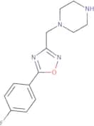 1-{[5-(4-Fluorophenyl)-1,2,4-oxadiazol-3-yl]methyl}piperazine