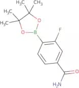 3-Fluoro-4-(tetramethyl-1,3,2-dioxaborolan-2-yl)benzamide