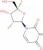 1-((2R,3R,4R,5R)-3-Fluoro-4-hydroxy-5-(hydroxymethyl)tetrahydrofuran-2-yl)-5-iodopyrimidine-2,4(1H…