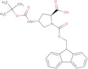 (2S,4R)-1-(((9H-Fluoren-9-yl)methoxy)carbonyl)-4-((tert-butoxycarbonyl)amino)pyrrolidine-2-carboxy…