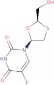 cis 5-Fluoro-1-[2-(hydroxymethyl)-1,3-oxathiolan-5-yl]-2,4(1H,3H)- pyrimidinedione