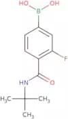 {3-Fluoro-4-[(2-methyl-2-propanyl)carbamoyl]phenyl}boronic acid