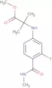 N-[3-Fluoro-4-[(methylamino)carbonyl]phenyl]-2-methylalanine methyl ester