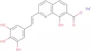 (E)-8-Hydroxy-2-[2-(3,4,5-trihydroxyphenyl)ethenyl]-7-quinolinecarboxylicacid sodiumsalt
