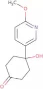 4-Hydroxy-4-(6-methoxypyridin-3-yl)cyclohexanone