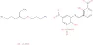 HydrogenHydroxy[2-hydroxy-3-[(2-hydroxy-3-nitrobenzylidene)amino]-5-nitrobenzenesulfonato(3-)]chro…