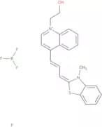 1-(2-Hydroxyethyl)-4-[3-(3-methyl-2(3H)-benzothiazolylidene)-1-propen-1-yl]quinolinium tetrafluoro…