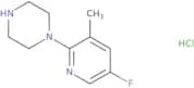 1-(5-Fluoro-3-methylpyridin-2-yl)piperazinehydrochloride