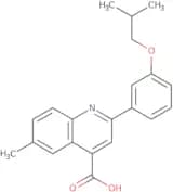 2-(3-Isobutoxyphenyl)-6-methylquinoline-4-carboxylic acid