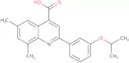 2-(3-Isopropoxyphenyl)-6,8-dimethylquinoline-4-carboxylic acid