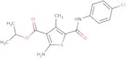 Isopropyl 2-amino-5-{[(4-chlorophenyl)amino]carbonyl}-4-methylthiophene-3-carboxylate
