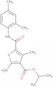 Isopropyl 2-amino-5-{[(2,4-dimethylphenyl)amino]carbonyl}-4-methylthiophene-3-carboxylate