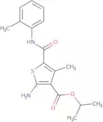 Isopropyl 2-amino-4-methyl-5-{[(2-methylphenyl)amino]carbonyl}thiophene-3-carboxylate