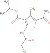 Isopropyl 5-(aminocarbonyl)-2-[(chloroacetyl)amino]-4-methylthiophene-3-carboxylate