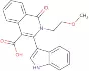 3-(1H-Indol-3-yl)-2-(2-methoxyethyl)-1-oxo-1,2-dihydroisoquinoline-4-carboxylic acid