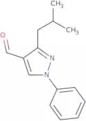 3-Isobutyl-1-phenyl-1H-pyrazole-4-carbaldehyde