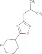 3-(3-Isobutyl-1,2,4-oxadiazol-5-yl)piperidine hydrochloride