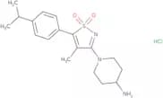 1-[5-(4-Isopropylphenyl)-4-methyl-1,1-dioxidoisothiazol-3-yl]piperidin-4-amine hydrochloride