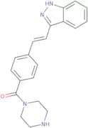 [4-[(E)-2-(1H-indazol-3-yl)ethenyl]phenyl]-piperazin-1-ylmethanone