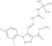 Methyl 1-(2,4-Difluoro-phenyl)-5-((4-tert-butyl-thiosemicarbazono)methyl)-1H-pyrazole-4-carboxylate