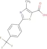 4-methyl-2-[4-(trifluoromethyl)phenyl]-1,3-thiazole-5-carbox