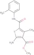 Methyl 2-amino-4-methyl-5-{[(2-methylphenyl)amino]carbonyl}thiophene-3-carboxylate