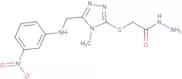 2-[(4-Methyl-5-{[(3-nitrophenyl)amino]methyl}-4H-1,2,4-triazol-3-yl)thio]acetohydrazide