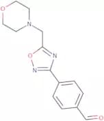 4-[5-(Morpholin-4-ylmethyl)-1,2,4-oxadiazol-3-yl]benzaldehyde