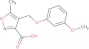 4-[(3-Methoxyphenoxy)methyl]-5-methylisoxazole-3-carboxylic acid