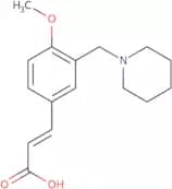 (2E)-3-[4-Methoxy-3-(piperidin-1-ylmethyl)phenyl]acrylic acid