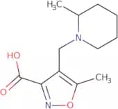 5-Methyl-4-[(2-methylpiperidin-1-yl)methyl]isoxazole-3-carboxylic acid