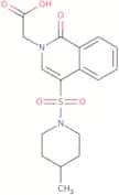 [4-[(4-Methylpiperidin-1-yl)sulfonyl]-1-oxoisoquinolin-2(1H)-yl]acetic acid
