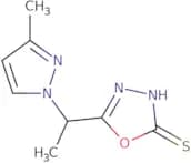 5-[1-(3-Methyl-1H-pyrazol-1-yl)ethyl]-1,3,4-oxadiazole-2-thiol