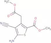 Methyl 5-amino-4-cyano-3-(2-methoxy-2-oxoethyl)thiophene-2-carboxylate