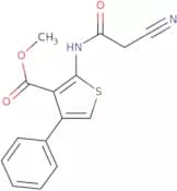 Methyl 2-[(cyanoacetyl)amino]-4-phenylthiophene-3-carboxylate