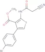 Methyl 4-(4-bromophenyl)-2-[(cyanoacetyl)amino]thiophene-3-carboxylate