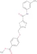 Methyl 4-[(5-{[(3-methylphenyl)amino]carbonyl}-1,3,4-thiadiazol-2-yl)methoxy]benzoate
