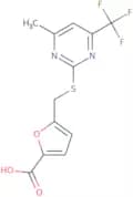 5-({[4-Methyl-6-(trifluoromethyl)pyrimidin-2-yl]thio}methyl)-2-furoic acid