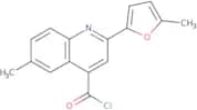 6-Methyl-2-(5-methyl-2-furyl)quinoline-4-carbonyl chloride