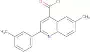 6-Methyl-2-(3-methylphenyl)quinoline-4-carbonyl chloride