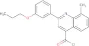 8-Methyl-2-(3-propoxyphenyl)quinoline-4-carbonyl chloride