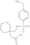 [1-({[(4-Methoxyphenyl)sulfonyl]amino}methyl)cyclohexyl]acetic acid