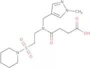4-{[(1-Methyl-1H-pyrazol-4-yl)methyl][2-(piperidin-1-ylsulfonyl)ethyl]amino}-4-oxobutanoic acid