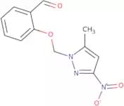 2-[(5-Methyl-3-nitro-1H-pyrazol-1-yl)methoxy]benzaldehyde