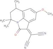 (8-Methoxy-4,4,6-trimethyl-2-oxo-5,6-dihydro-4H-pyrrolo[3,2,1-ij]quinolin-1(2H)-ylidene)malononitr…