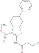 Methyl 2-[(3-chloropropanoyl)amino]-6-phenyl-4,5,6,7-tetrahydro-1-benzothiophene-3-carboxylate