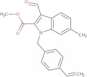 Methyl 3-formyl-6-methyl-1-(4-vinylbenzyl)-1H-indole-2-carboxylate