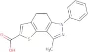 8-Methyl-6-phenyl-5,6-dihydro-4H-thieno[2,3-e]indazole-2-carboxylic acid