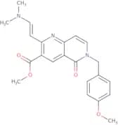 Methyl 2-[(E)-2-(dimethylamino)vinyl]-6-(4-methoxybenzyl)-5-oxo-5,6-dihydro-1,6-naphthyridine-3-ca…
