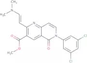 Methyl 6-(3,5-dichlorophenyl)-2-[(E)-2-(dimethylamino)vinyl]-5-oxo-5,6-dihydro-1,6-naphthyridine-3…